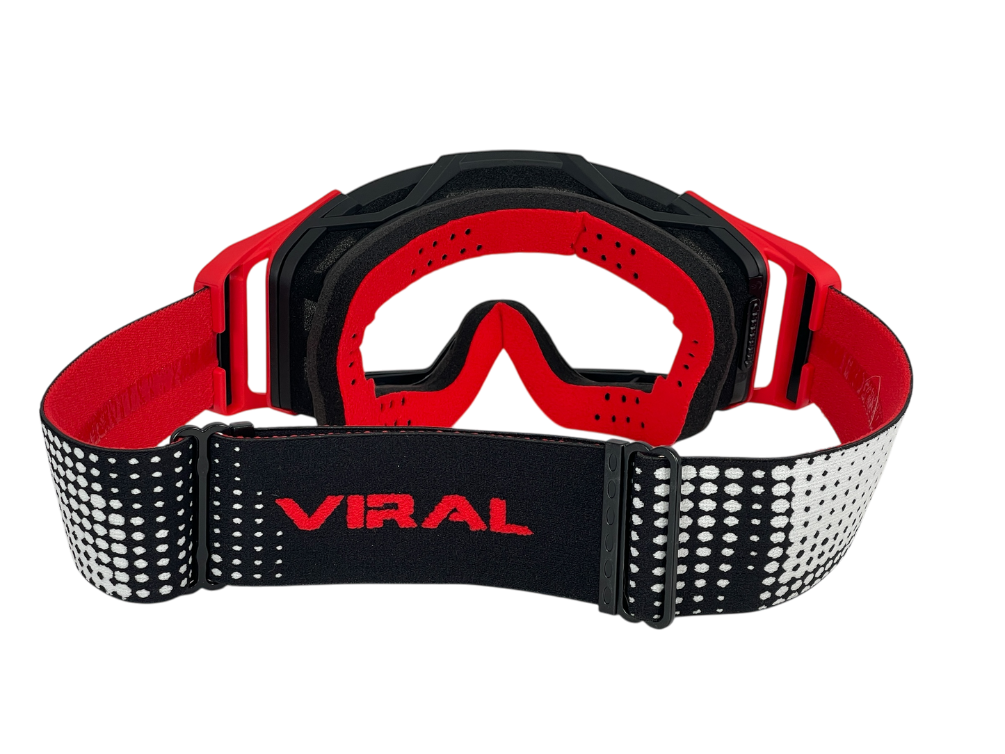 25 Signature Series BLACK WHITE RED Goggle