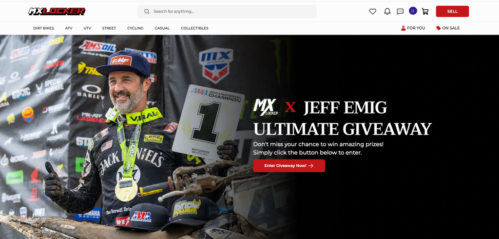 Congratulations to the Winners of the Jeff Emig Ultimate Giveaway by MX Locker